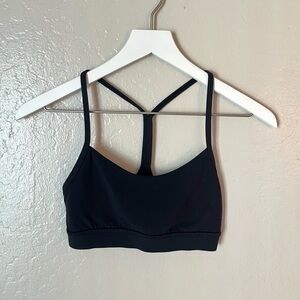 Lululemon Black Strappy Flow Y bra Nulu Sports bra